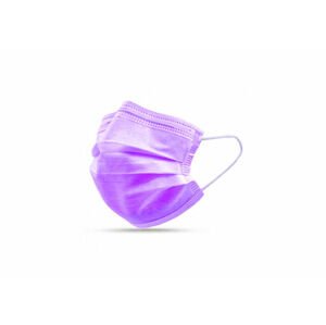 Eldobható szájmaszk 3 rétegű lila 50db
