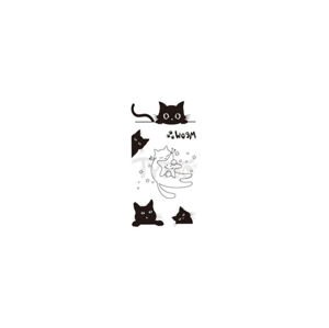 Matrica tetoválás  HI-068 Világító Fekete Macskák